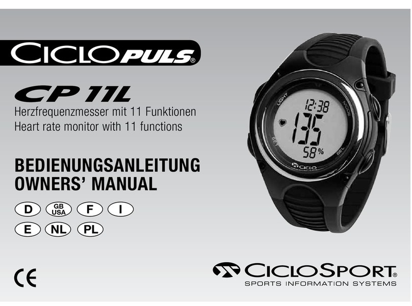 CicloPuls CP 11L owner's manual