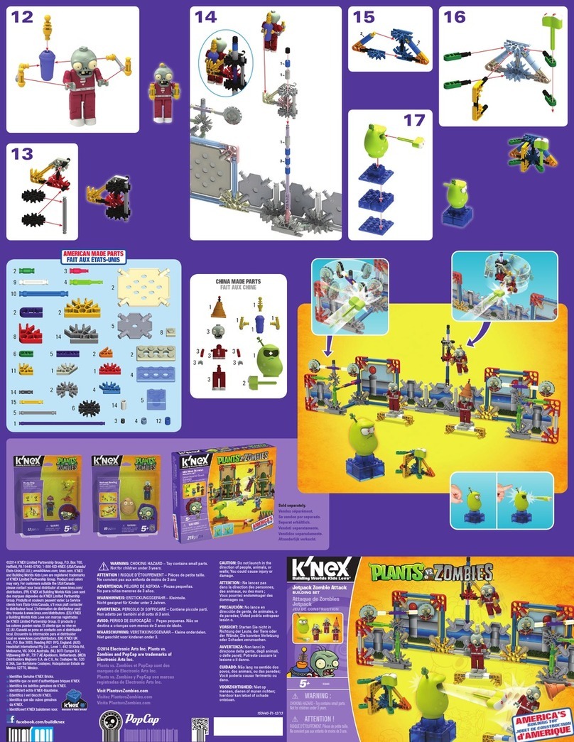 KNEX Jetpack Zombie Attack 53440 User manual
