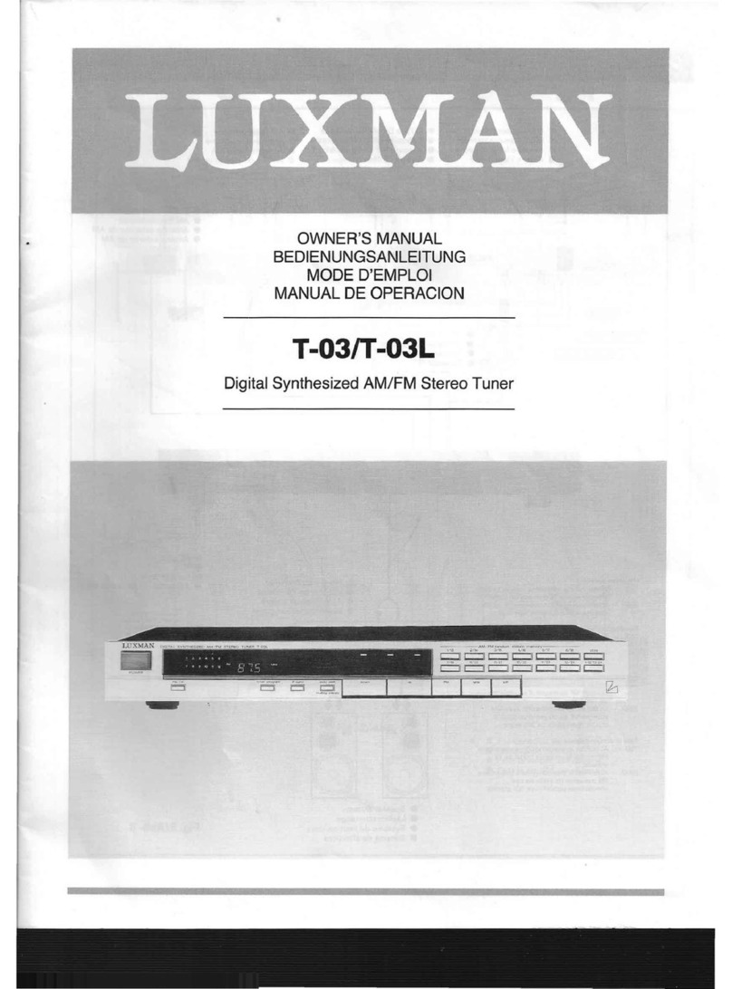 Luxman T-03 User manual