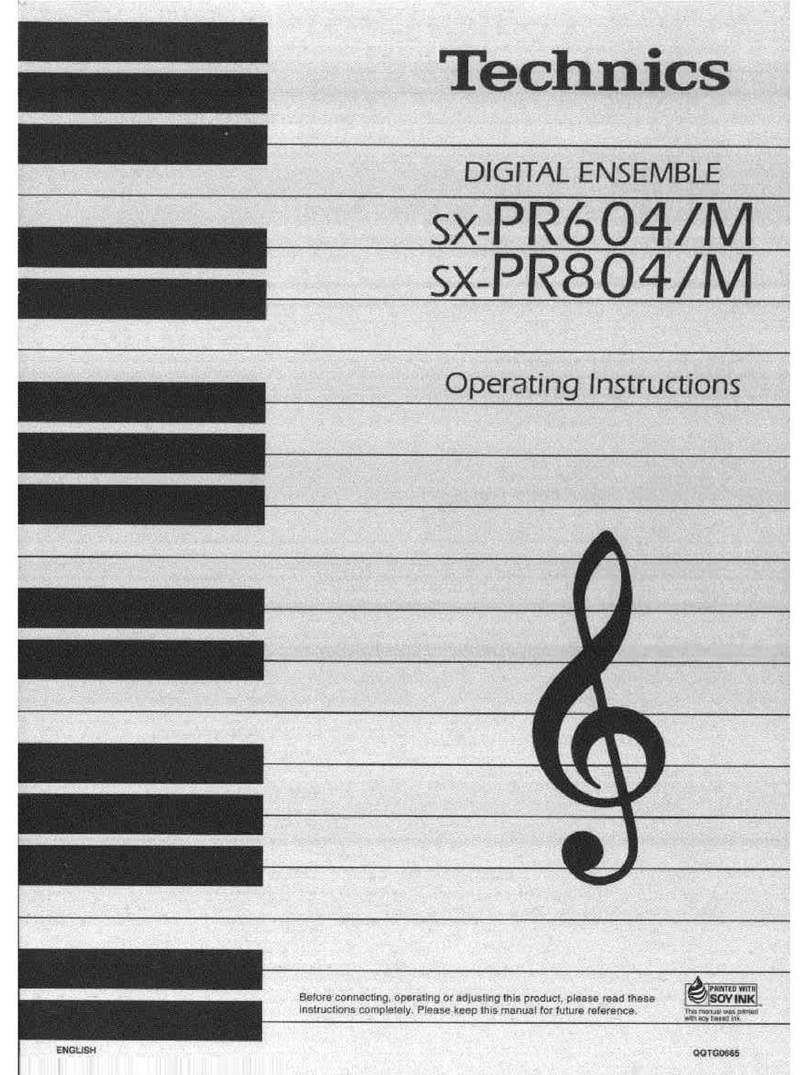Technics SX-PR604 User manual