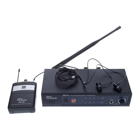 thomann the t.bone IEM-75 user manual
