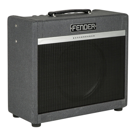 Fender Bassbreaker 15 owner's manual