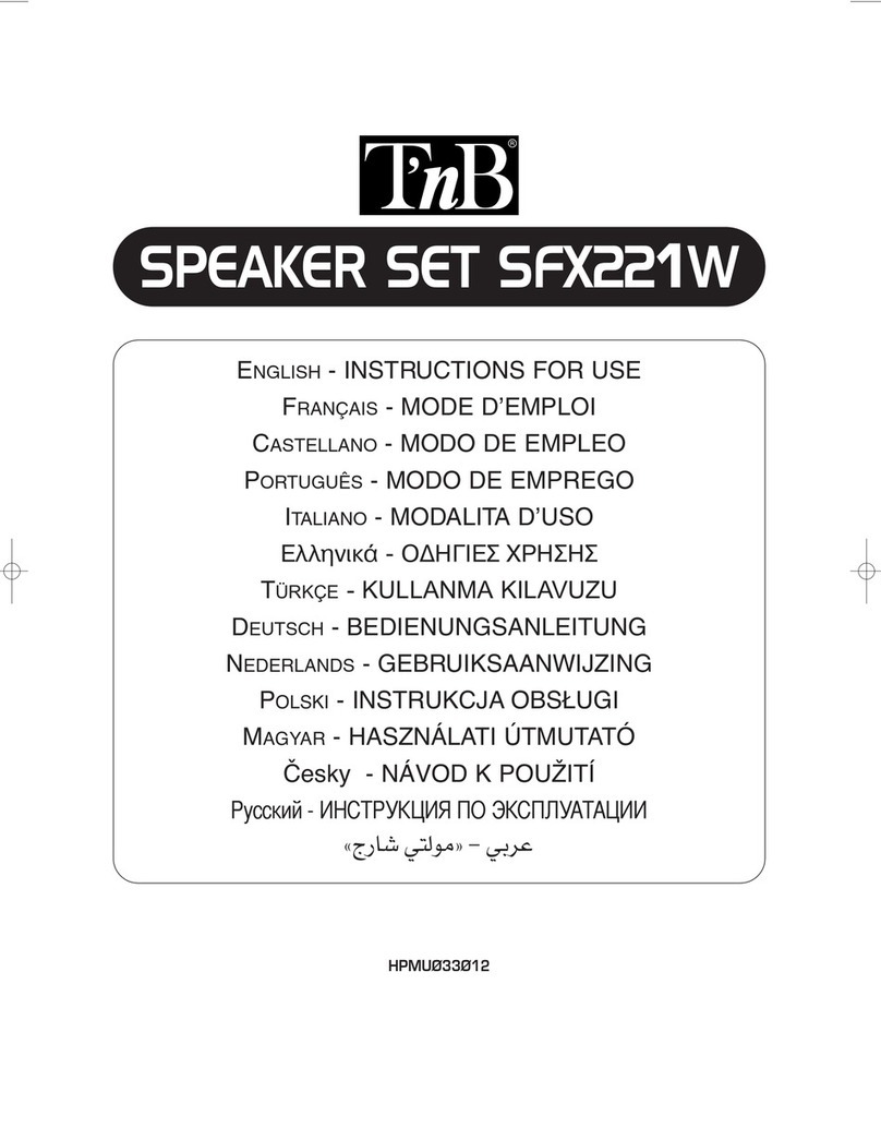 T'nB SFX221W Instructions for use