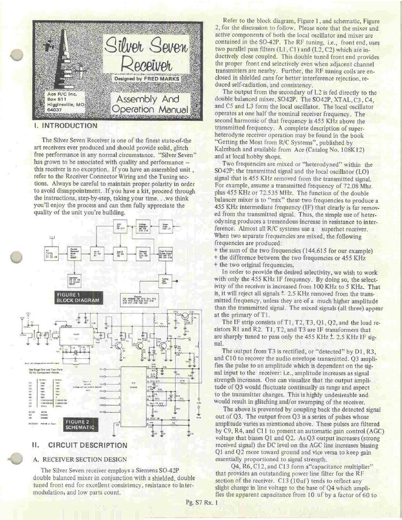 ACE RC Silver Seven series Assembly and operation manual ACE RC Silver Seven series Assembly and operation manual