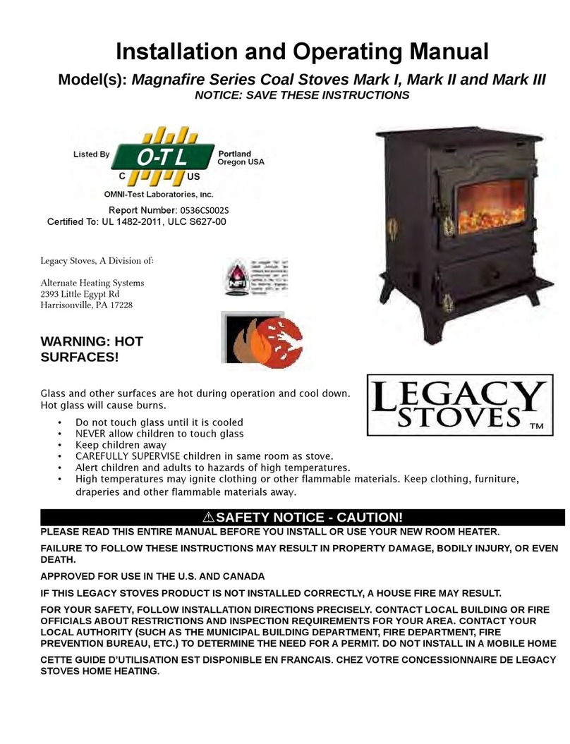 Legacy Mark I Installation and operating manual Legacy Mark I Installation and operating manual