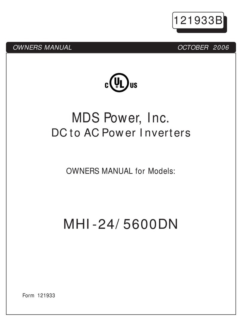 MDS Power MHI-24/5600DN owner's manual