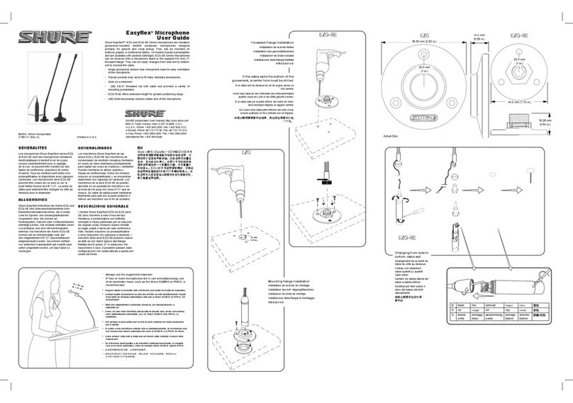 Shure Easyflex EZG Series User manual