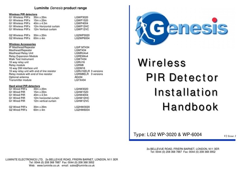 Genesis LG2 WP-3020 Installation handbook