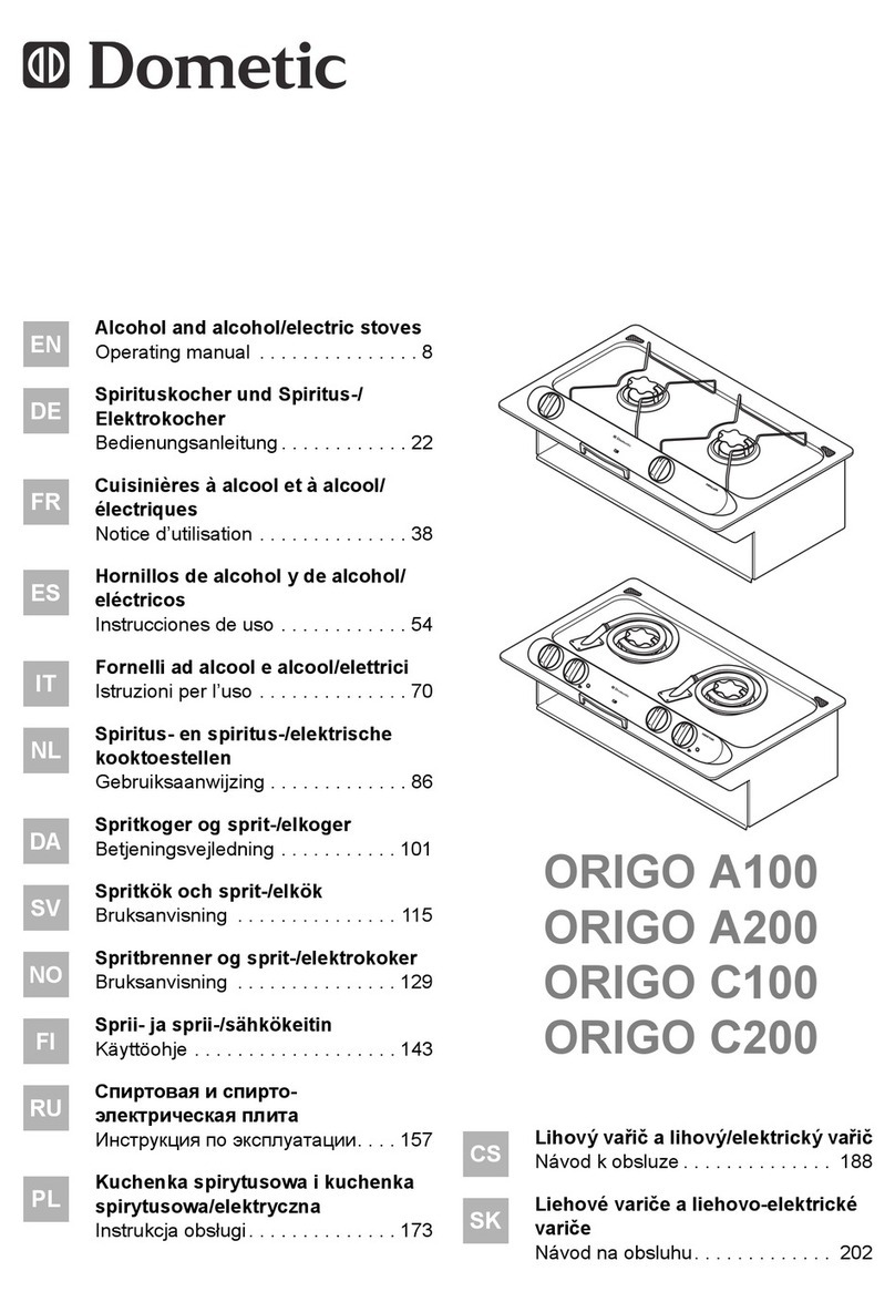 Dometic ORIGO A100 operating manual