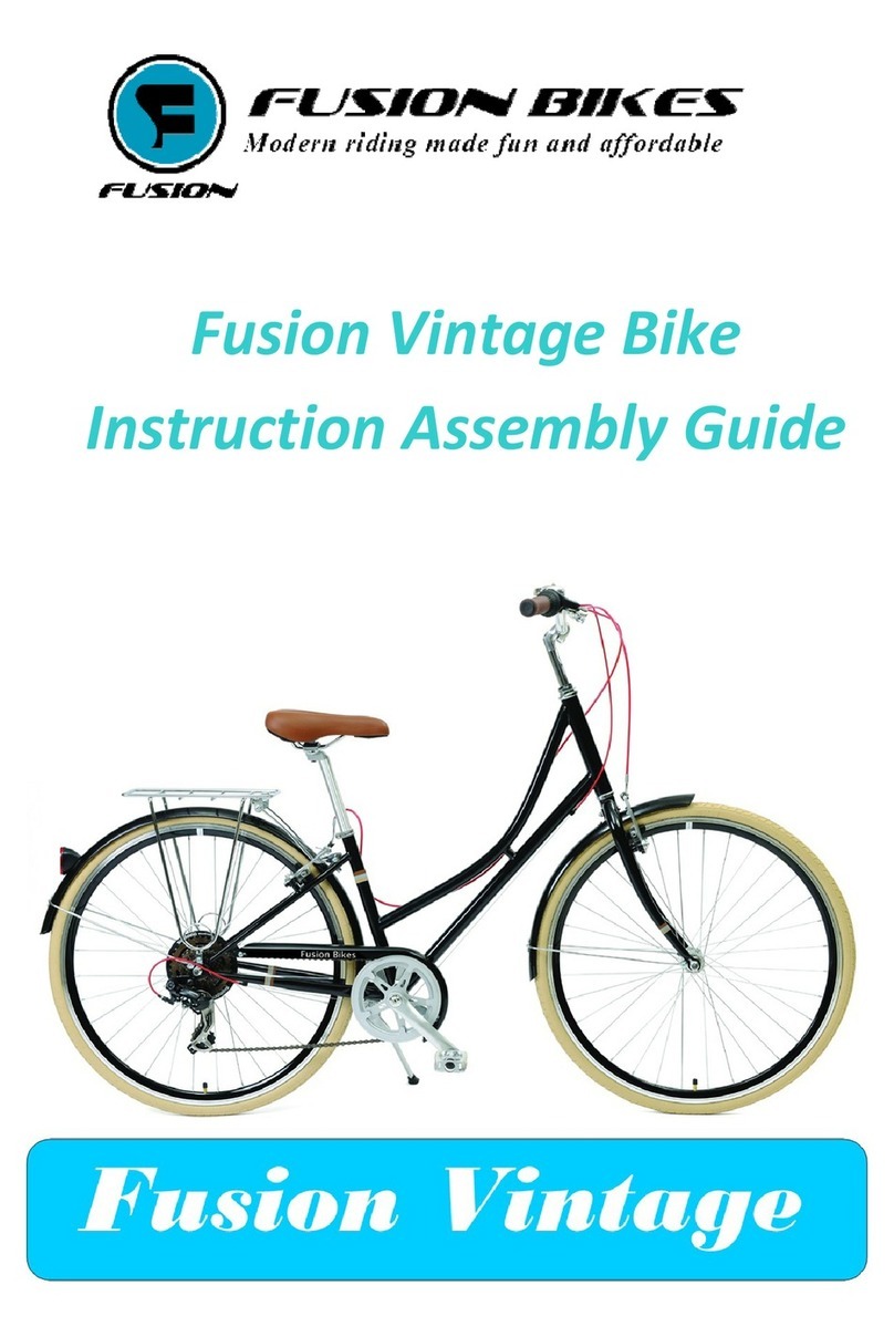 Fusion Bikes Vintage Instruction assembly guide