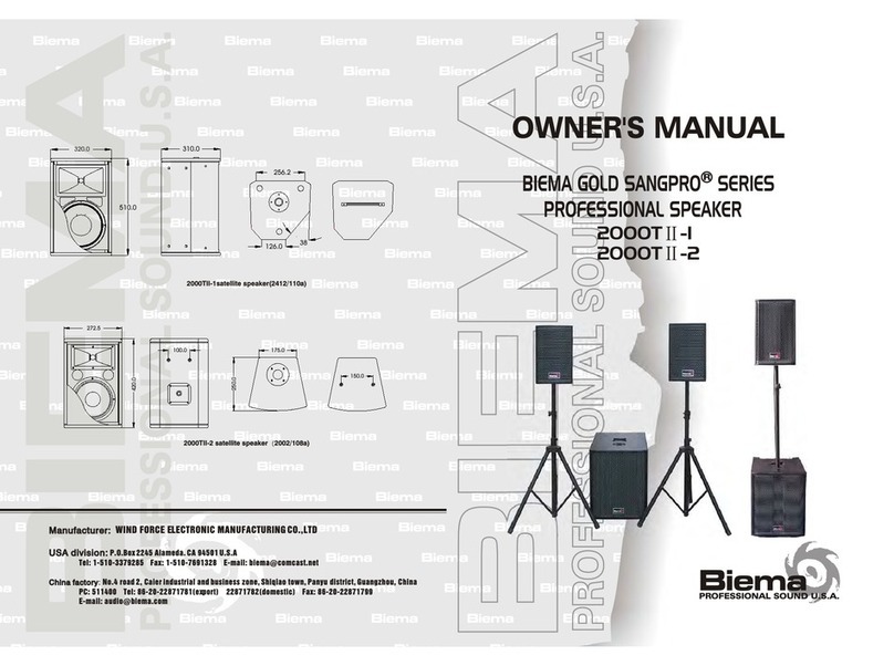 Biema 2000TII-1 owner's manual