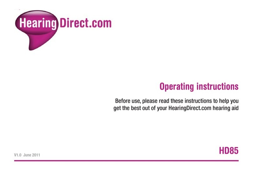 Hearing Direct.com HD85 User manual