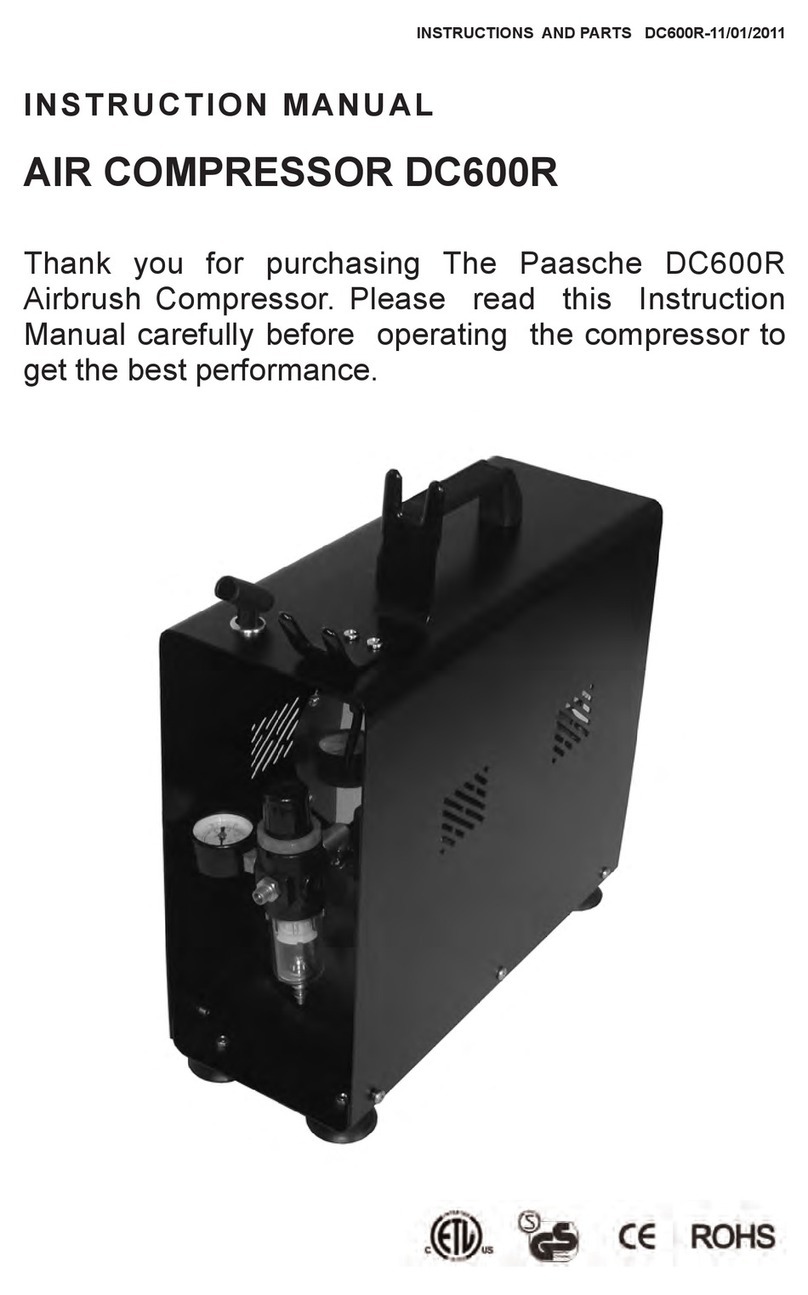 paasche DC600R User manual