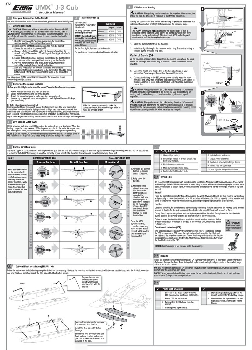 Horizon Hobby UMX J-3 Cub User manual