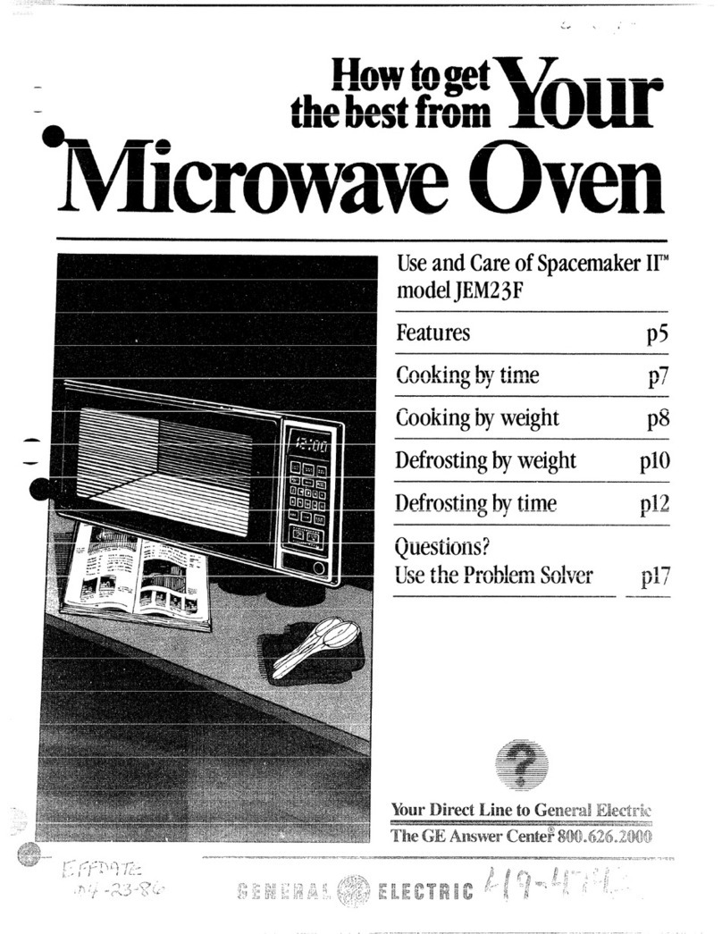 GE Spacemaker II JEM23F Installation instructions