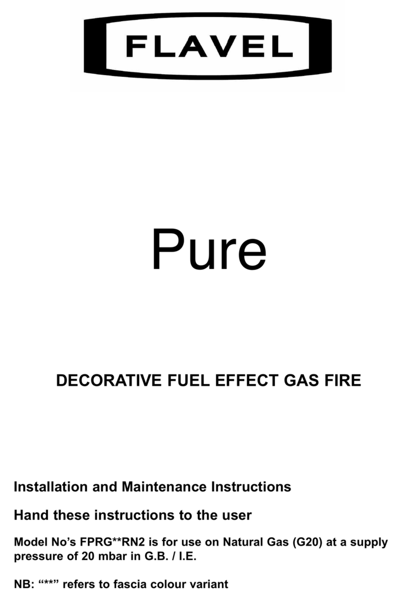 Flavel Pure FPRG**RN2 Installation and maintenance instructions