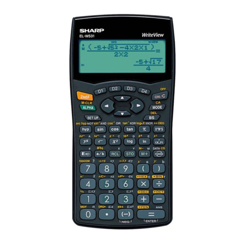 Sharp WriteView EL-W531 instruction manual