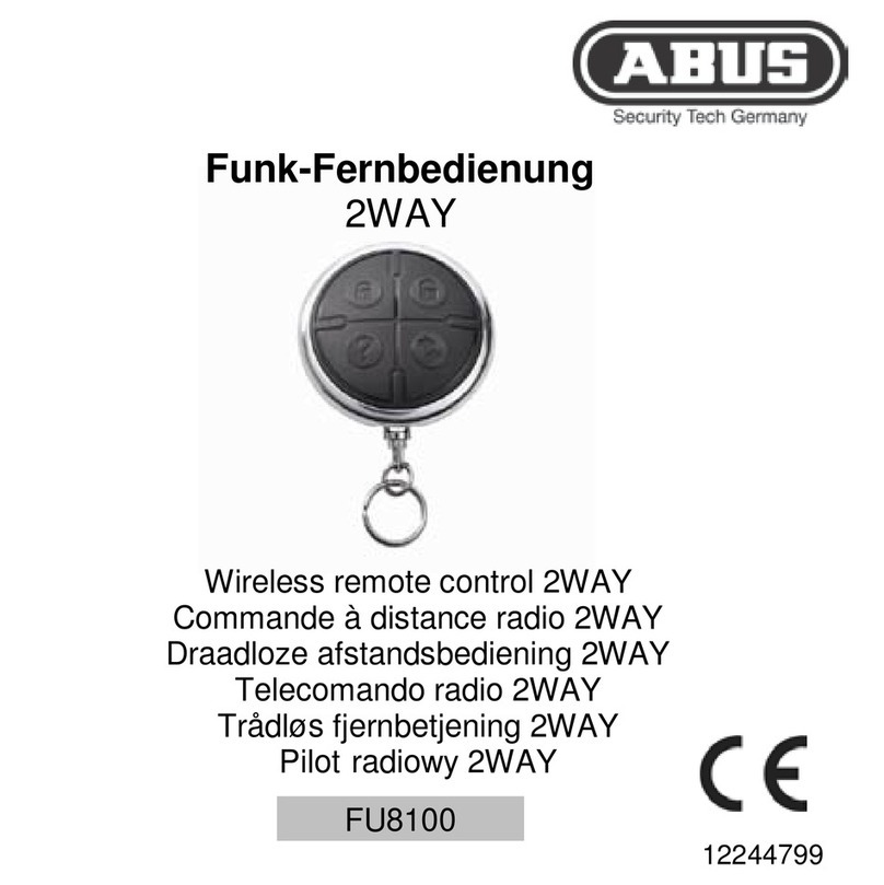 Abus 2WAY FU8100 User manual Abus 2WAY FU8100 User manual