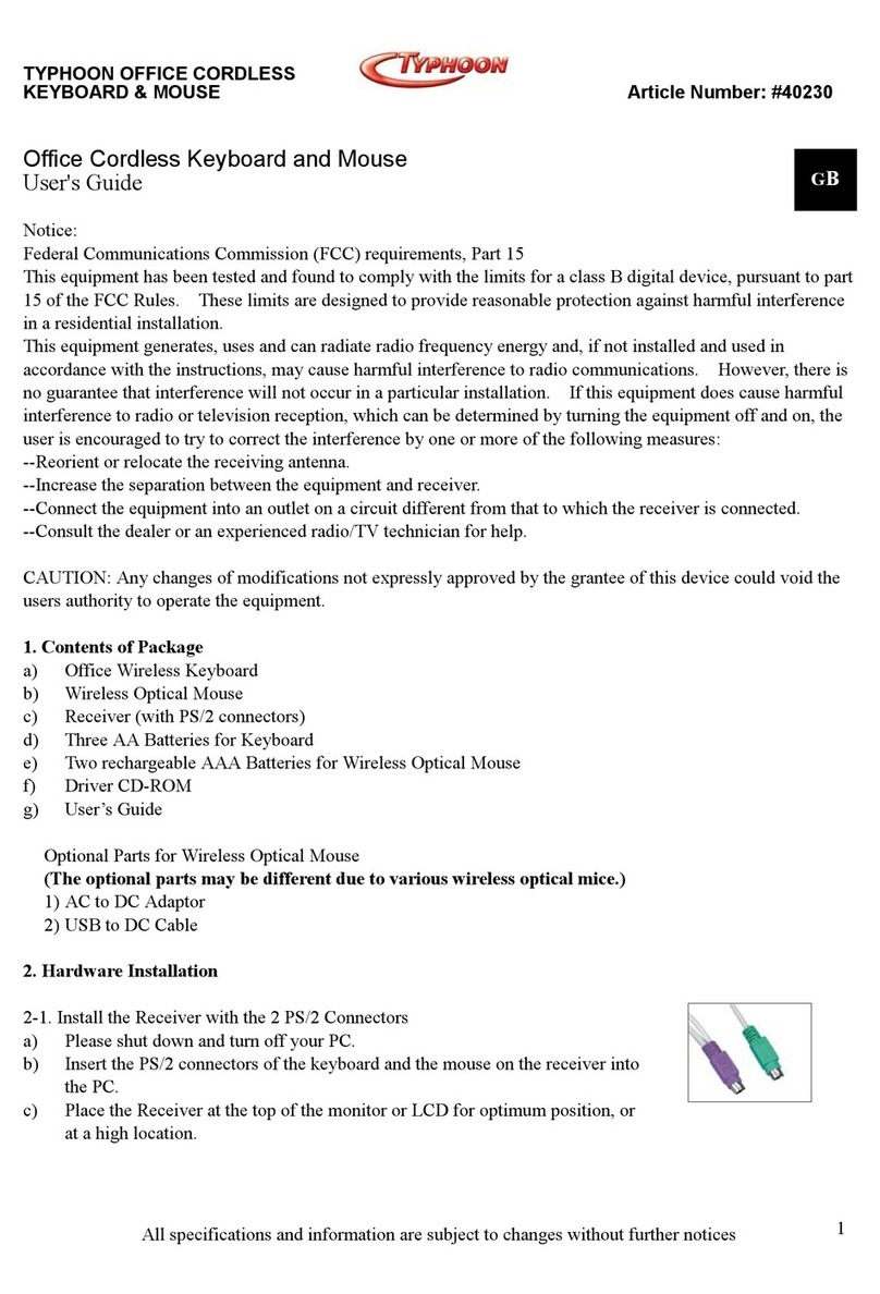TYPHOON 40230 user guide