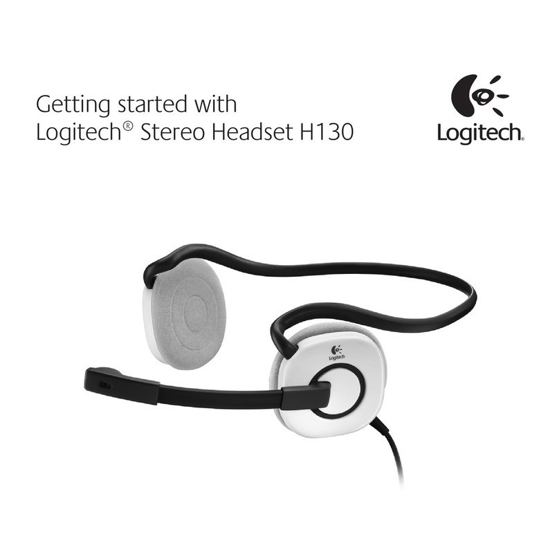 Logitech H130 User manual