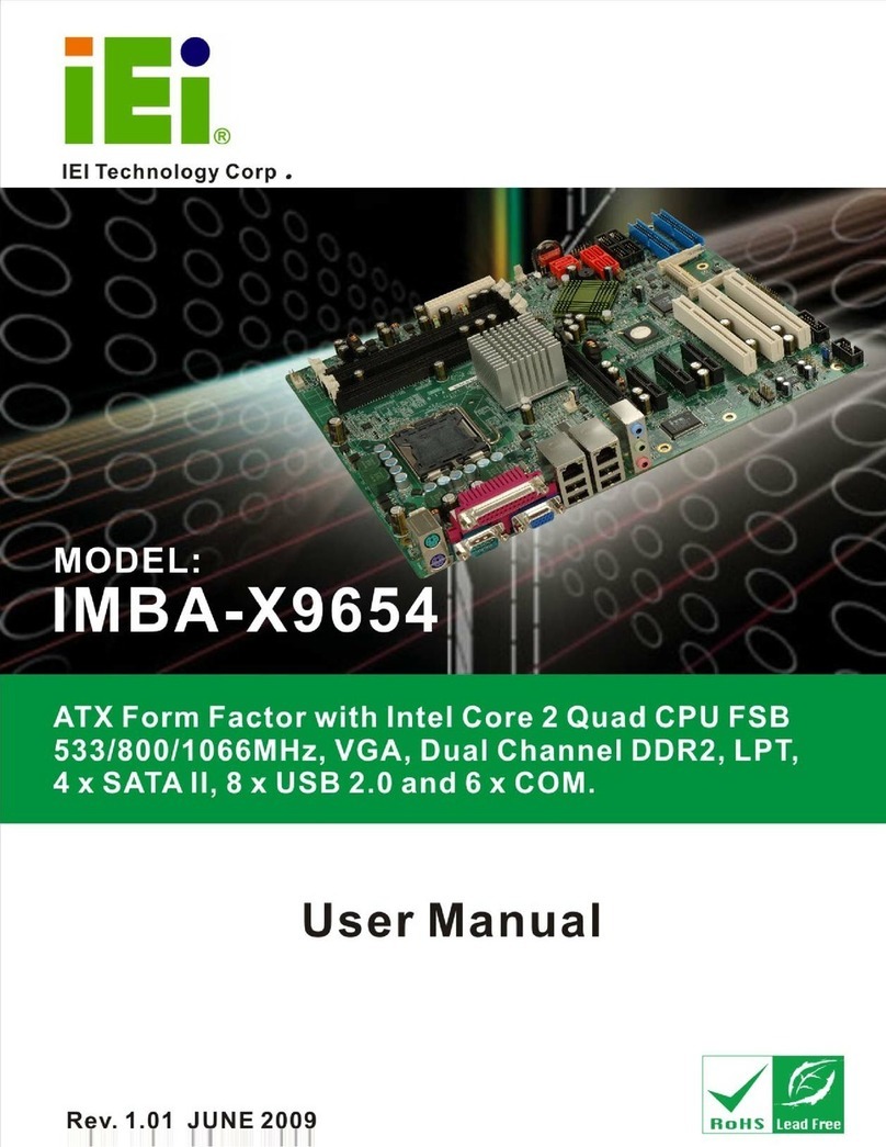IEI Technology IMBA-X9654 User manual