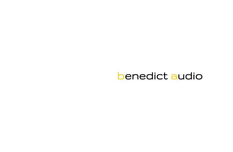Benedict Audio HotHead phono M user manual