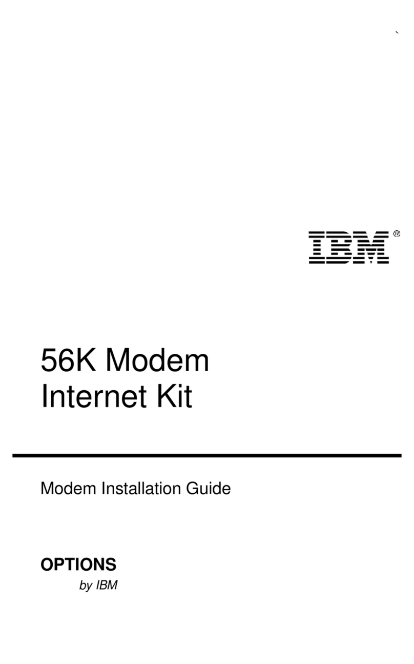 IBM 56K Modem installation guide