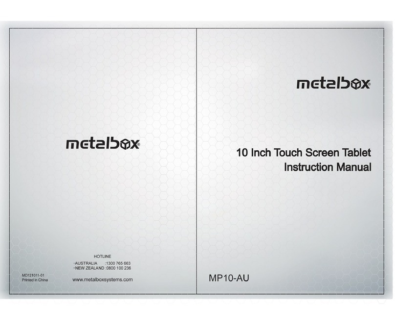 metalbox MP10-AU instruction manual