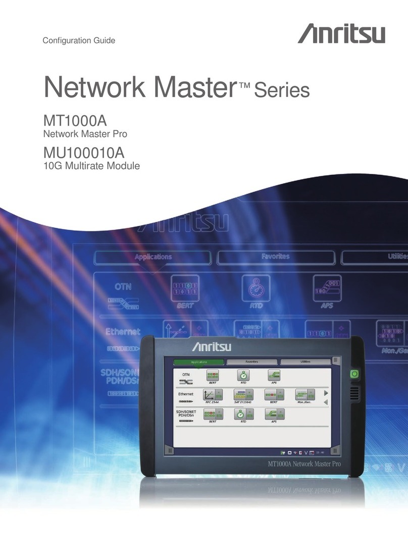 Anritsu MT1000A Network Master Pro Configuration guide