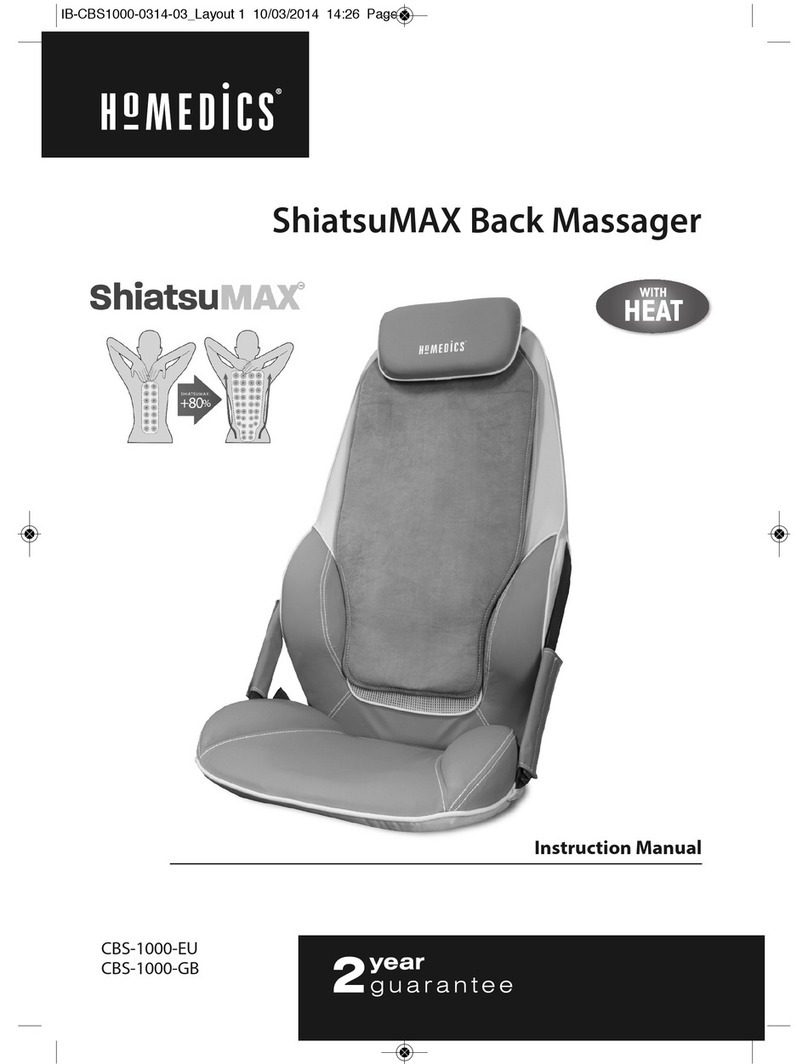 HoMedics ShiatsuMAX CBS-1000-EU instruction manual