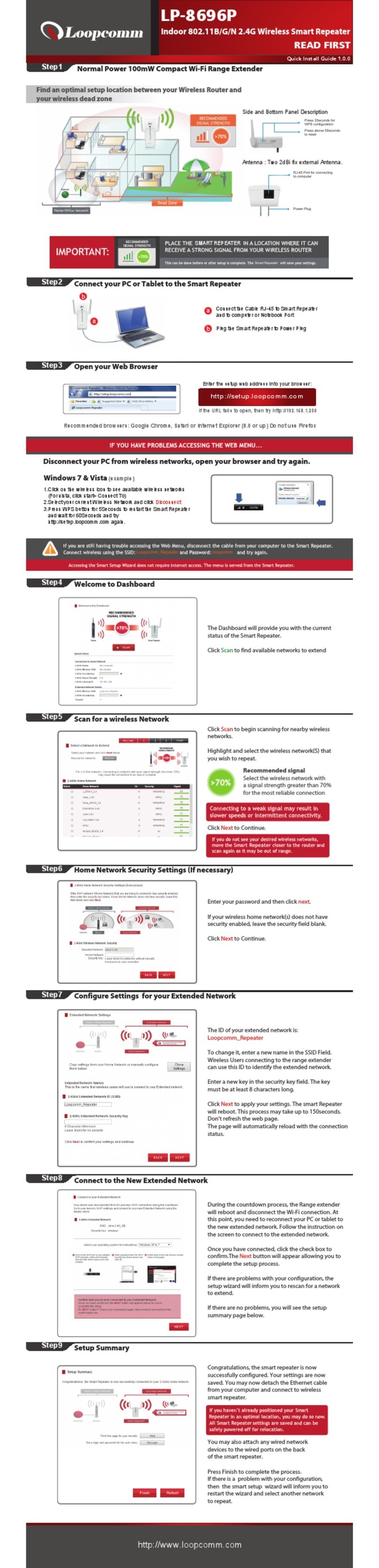 Loopcomm LP-8696P instruction manual