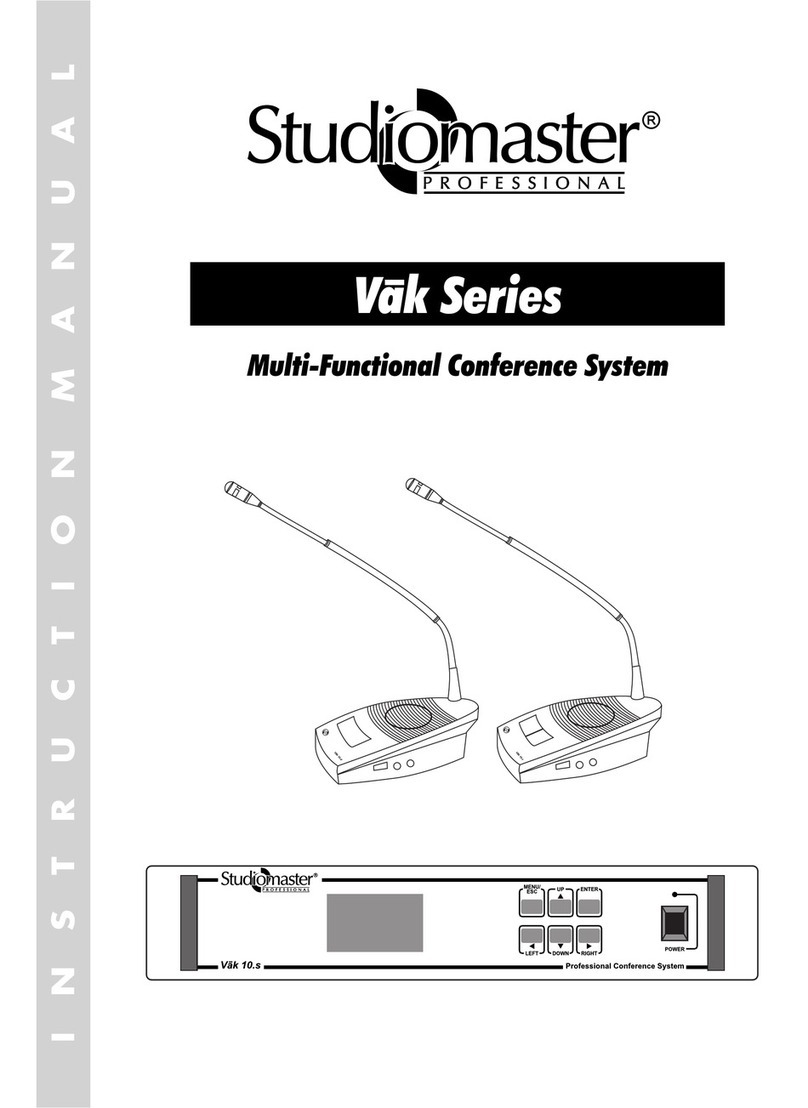 Studiomaster Vak 10c instruction manual