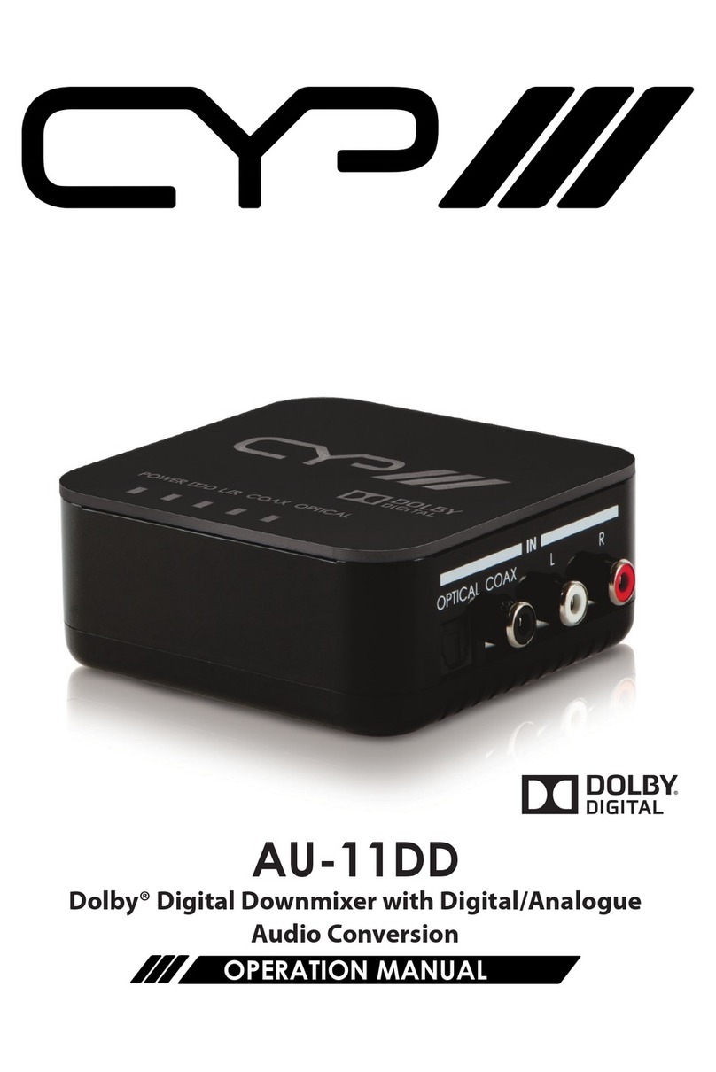 CYP AU-11DD Operation manual