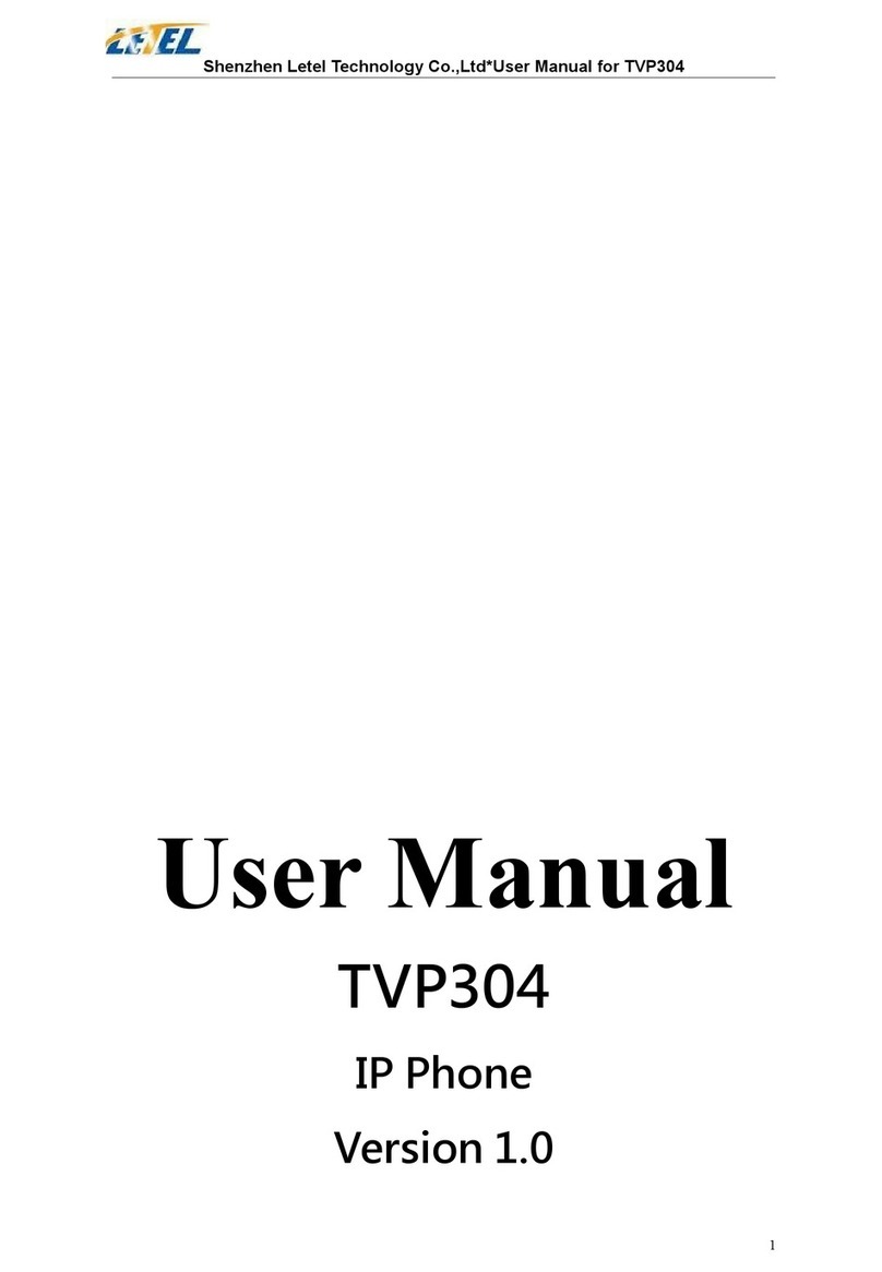 Letel TVP304 user manual