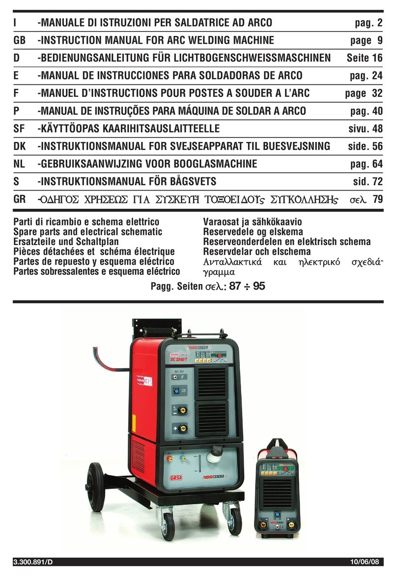 ARC TIG SOUND DC 3240/T instruction manual