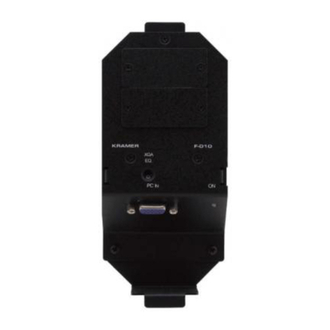 Kramer F-010 user manual