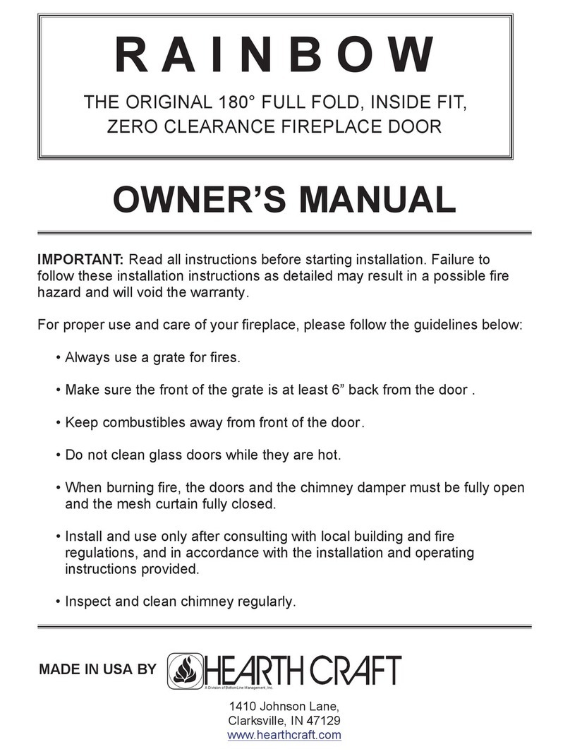 Hearth Craft Rainbow owner's manual Hearth Craft Rainbow owner's manual