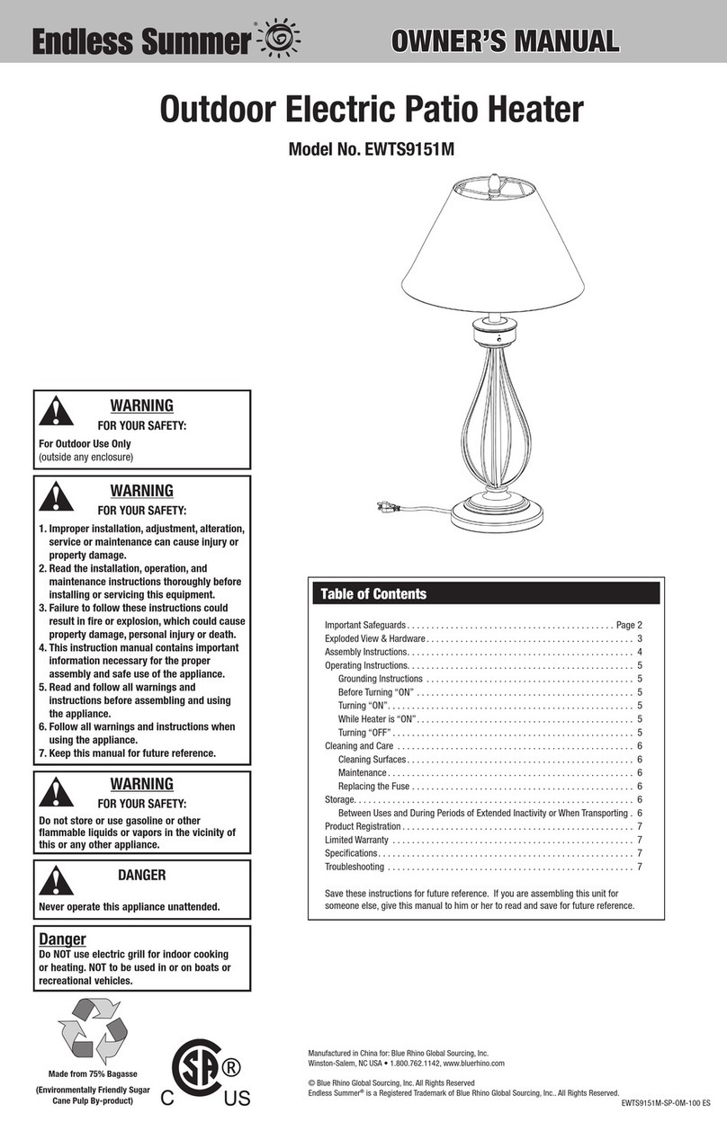 Endless Summer EWTS9151M User manual Endless Summer EWTS9151M User manual