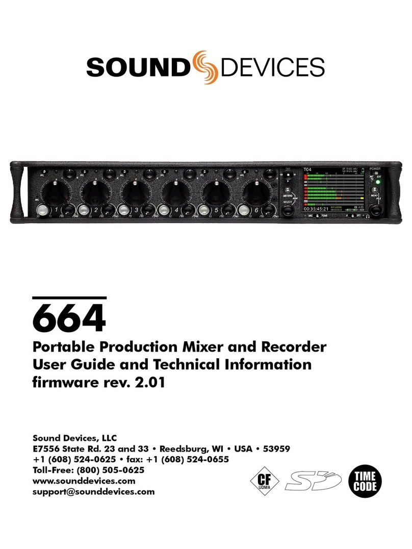 Sound Devices 664 User guide and technical information