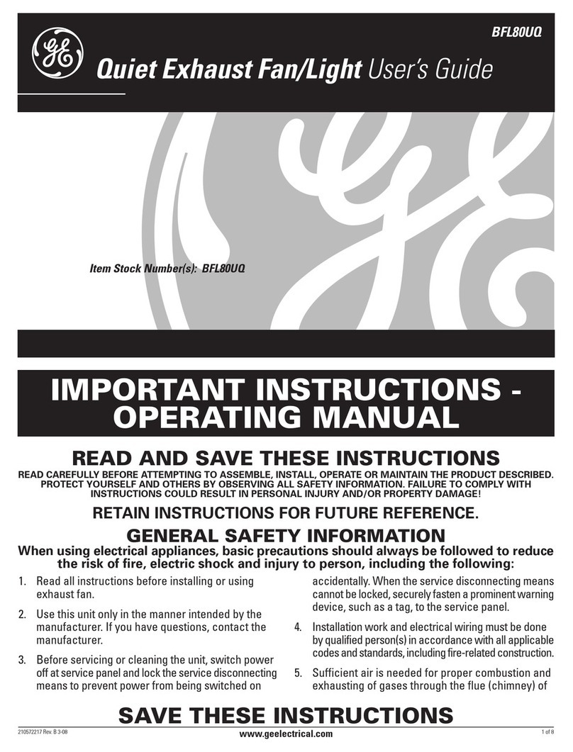 GE BFL80UQ User manual