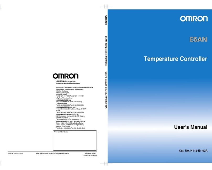 Omron E5AN User manual