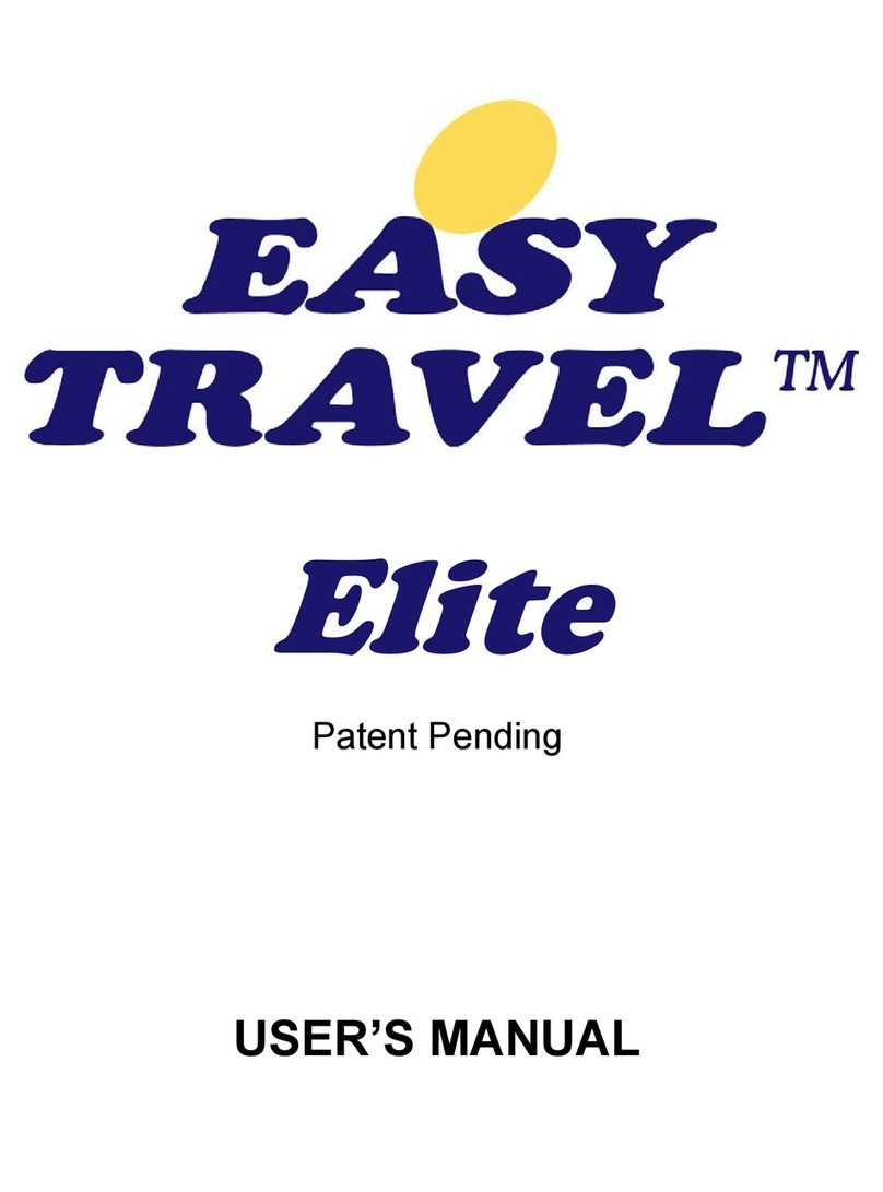 Planet Mobility Easy Travel Elite ET1E owner's manual