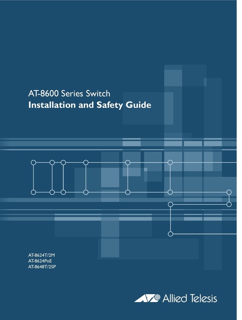 Allied Telesis AT-8600 Series Installation and operating manual