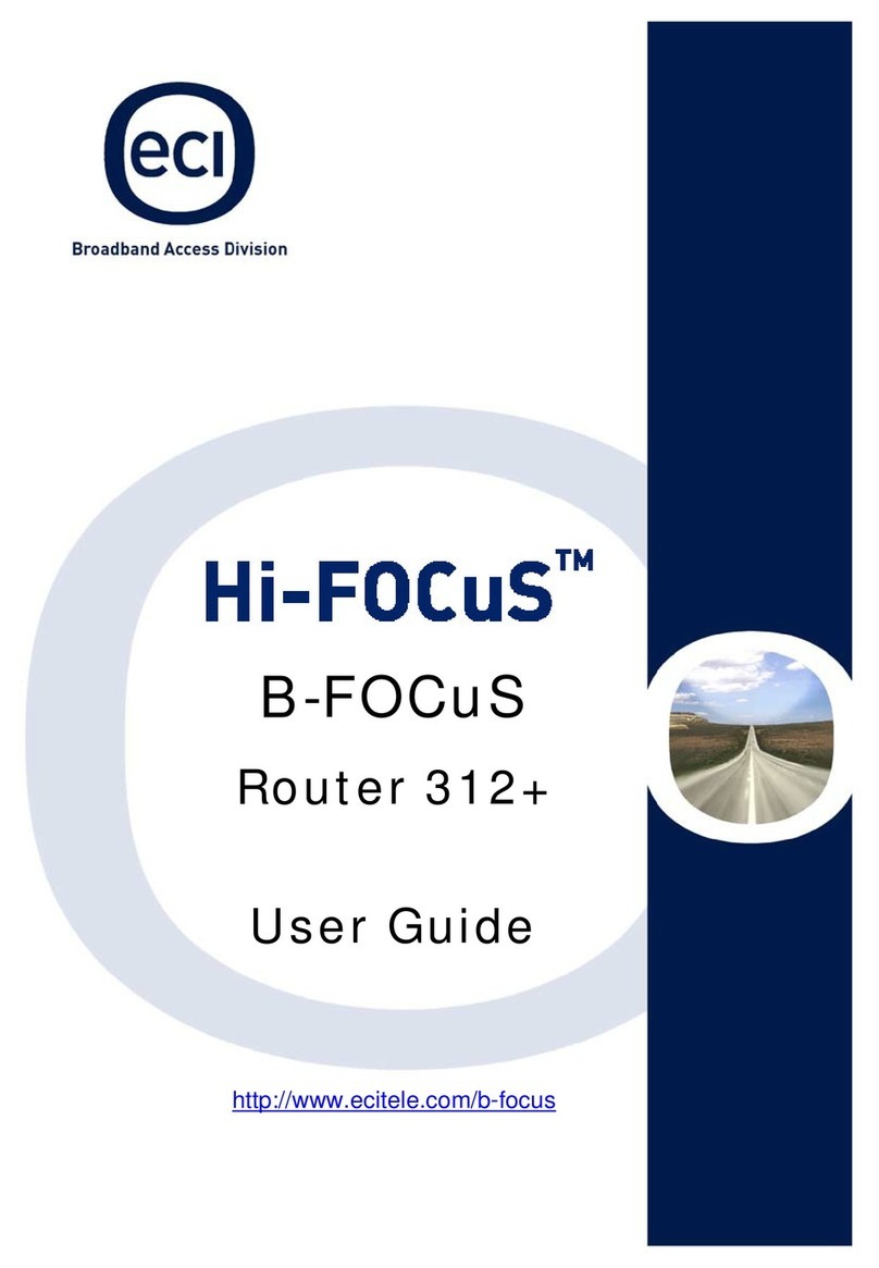 Eci Telecom B-FOCuS 312 user guide