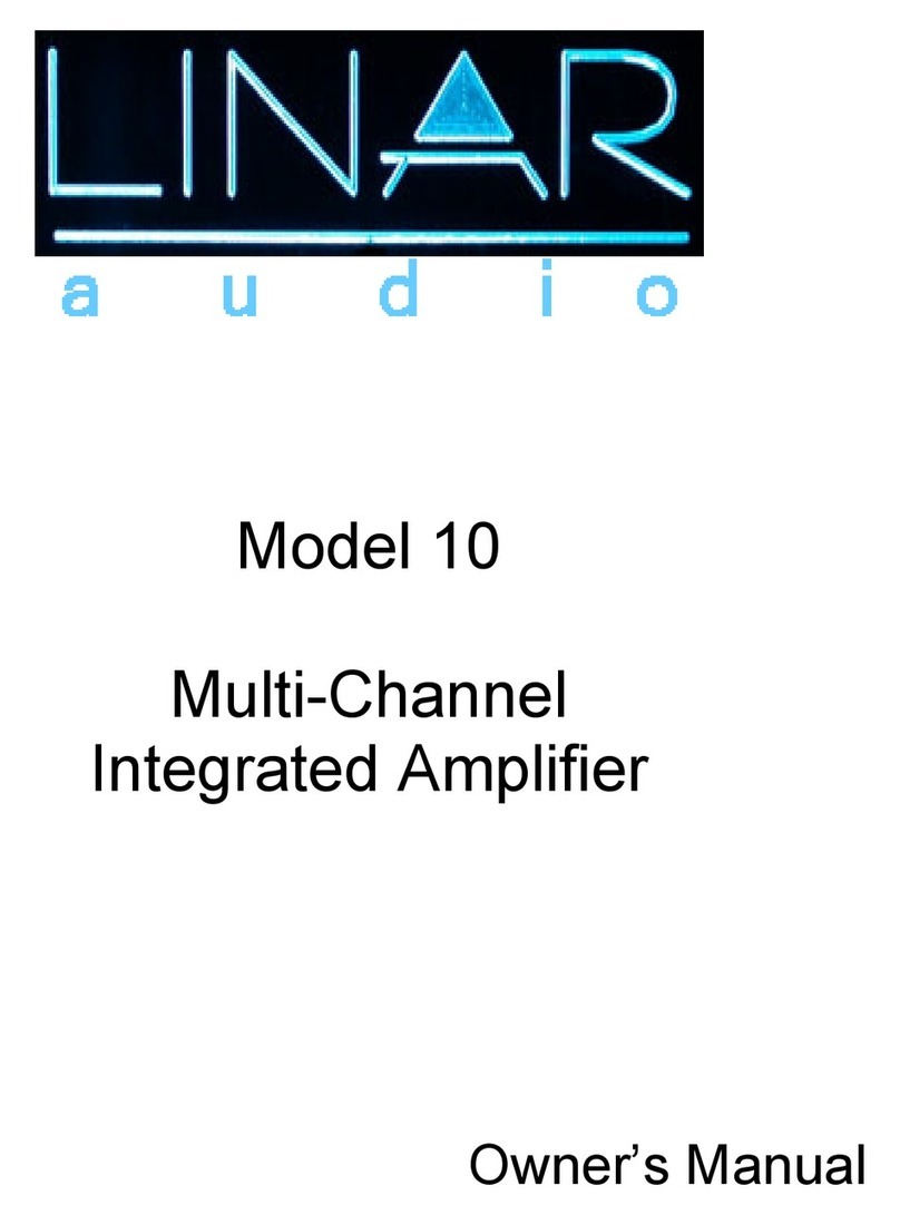 Linar Audio 10 owner's manual