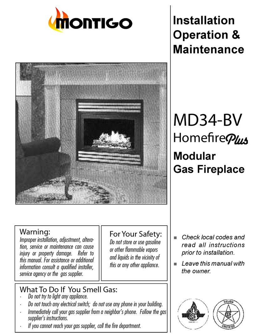 Montigo MD34-BV Homefire Plus User manual