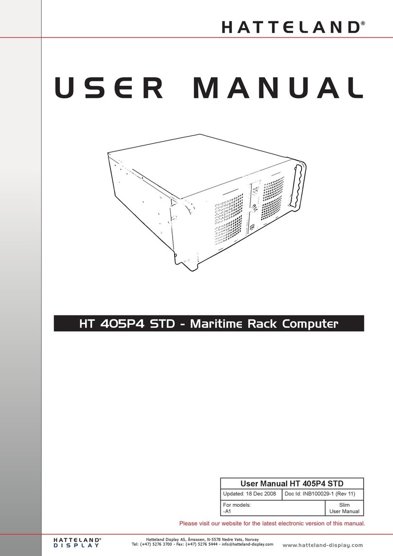 Hatteland HT 405P4 STD User manual Hatteland HT 405P4 STD User manual