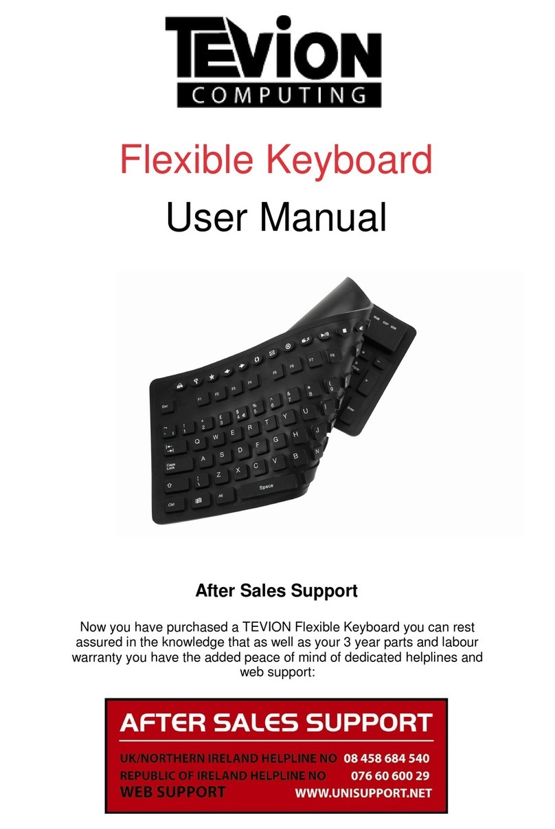 Tevion Flexible Keyboard user manual