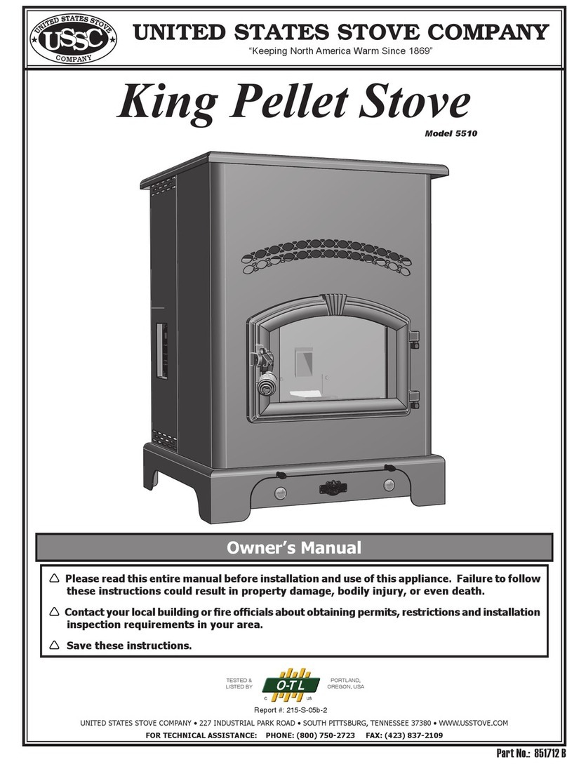 United States Stove Company 55510 owner's manual