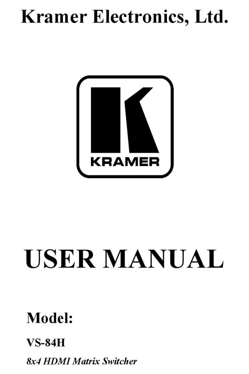 Kramer VS-84H User manual